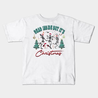 Dead Inside But It's Christmas Kids T-Shirt